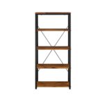Oak & Black Jurgen Bookshelf by ACME Home Office Mobilia Cleopatra 11 Oak & Black Jurgen Bookshelf by ACME 11