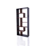 Walnut Mileta II Bookshelf by ACME Home Office Mobilia Cleopatra 14 Walnut Mileta II Bookshelf by ACME 14