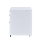 White& Chrome Coleen File Cabinet by ACME Accent Furniture Mobilia Cleopatra 16 White& Chrome Coleen File Cabinet by ACME 16