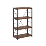 Weathered Oak Bob Bookshelf 92399 by ACME Home Office Mobilia Cleopatra 13 Weathered Oak Bob Bookshelf 92399 by ACME 13