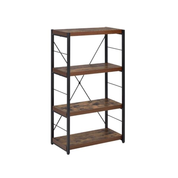 Weathered Oak Bob Bookshelf 92399 by ACME - Image 3