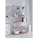 Red & Chrome Coleen Bookshelf by ACME 11