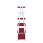 Red & Chrome Coleen Bookshelf by ACME 12