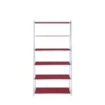 Red & Chrome Coleen Bookshelf by ACME 13