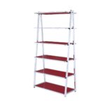 Red & Chrome Coleen Bookshelf by ACME 14
