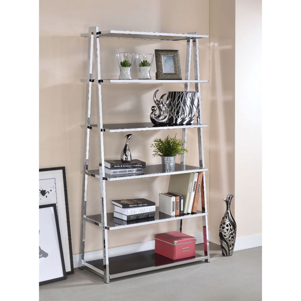 Black&Chrome Coleen Bookshelf by ACME