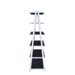 Black&Chrome Coleen Bookshelf by ACME Home Office Mobilia Cleopatra 12 Black&Chrome Coleen Bookshelf by ACME 12