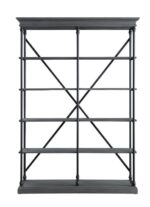 Rukia Bookshelf With 5 Tier Shelf Metal X-Shaped by ACME Home Office Mobilia Cleopatra 10 Rukia Bookshelf With 5 Tier Shelf Metal X-Shaped by ACME 10