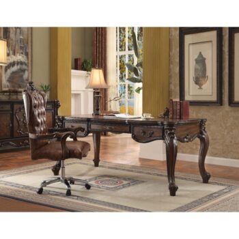 Cherry Oak Versailles Executive Writing Desk 92280 by ACME