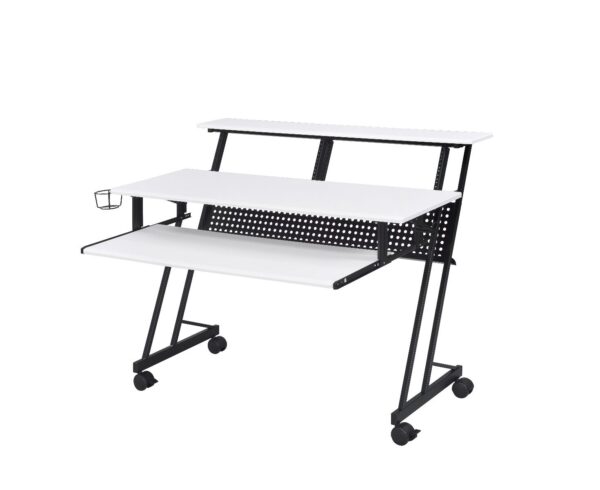 White & Black Suitor Music Desk by ACME - Image 2