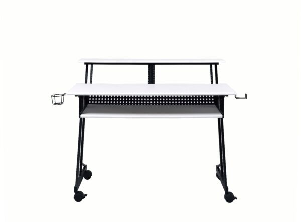White & Black Suitor Music Desk by ACME - Image 4