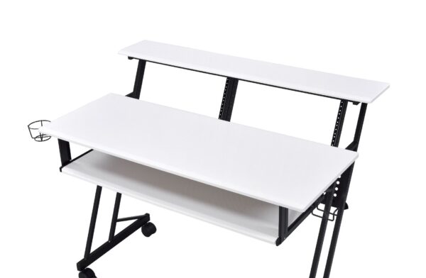 White & Black Suitor Music Desk by ACME - Image 5