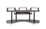 Contemporary Eleazar Music Recording Studio Desk w/ 2 Stands By Acme, Black Oak 19