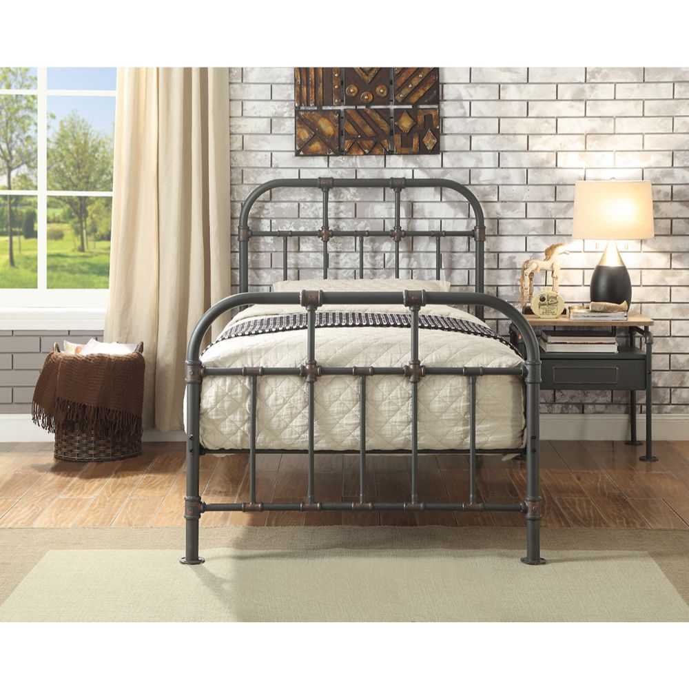 Sandy Gray Nicipolis Bed by ACME 11