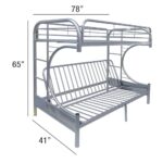 Eclipse Twin/Full/Futon Bunk Bed by ACME 74