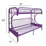 Eclipse Twin/Full/Futon Bunk Bed by ACME 78