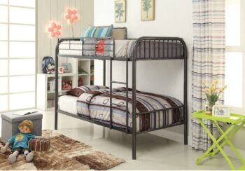 Gunmetal Bristol Twin/Twin Bunk Bed 37535 by ACME