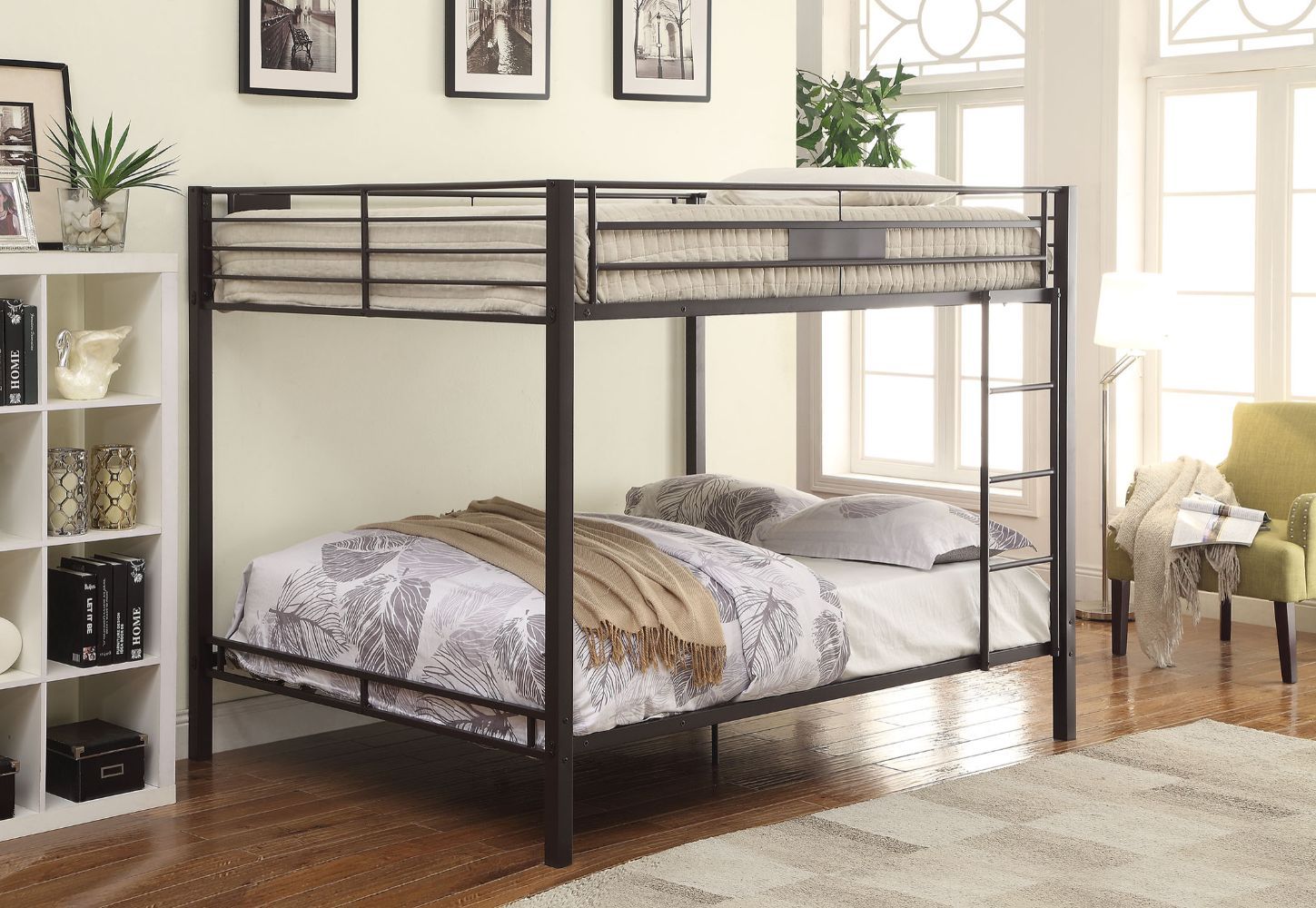Black Limbra Double Queen Bunk Bed 38015 by ACME