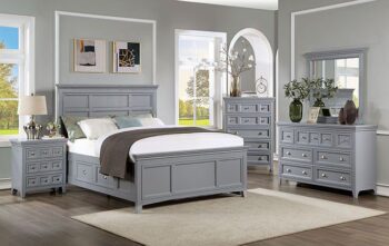 Gray Castlile Bed CM7413GY By Furniture of America