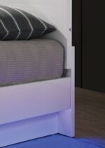 White/Chrome ERLACH BED FOA7189WH By Furniture of America 14
