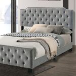 GRAY CHARLIZE BED CM7414LG By Furniture of America Luxury Beds Mobilia Cleopatra 8 GRAY CHARLIZE BED CM7414LG By Furniture of America 8