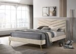 Beige VIVAR BED CM7220BG By Furniture of America 7