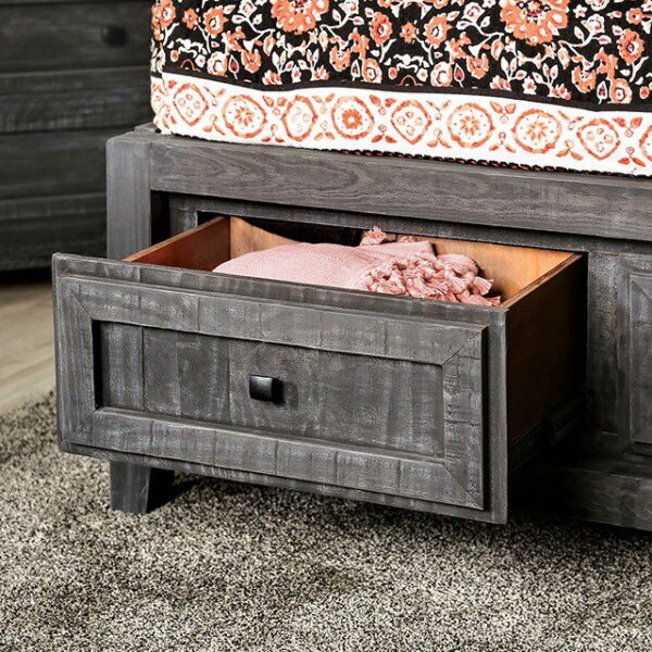 Charcoal OAKRIDGE BED EM7074DG By Furniture of America 11