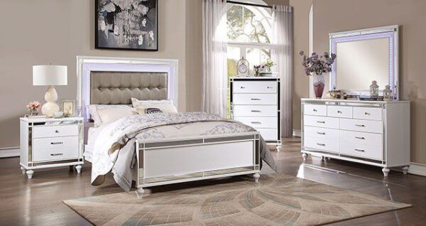 White Brachium Bed CM7977WH By Furniture of America 11