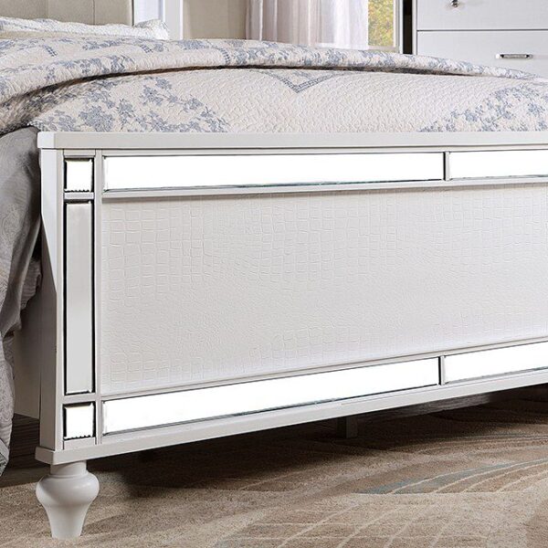 White Brachium Bed CM7977WH By Furniture of America 14