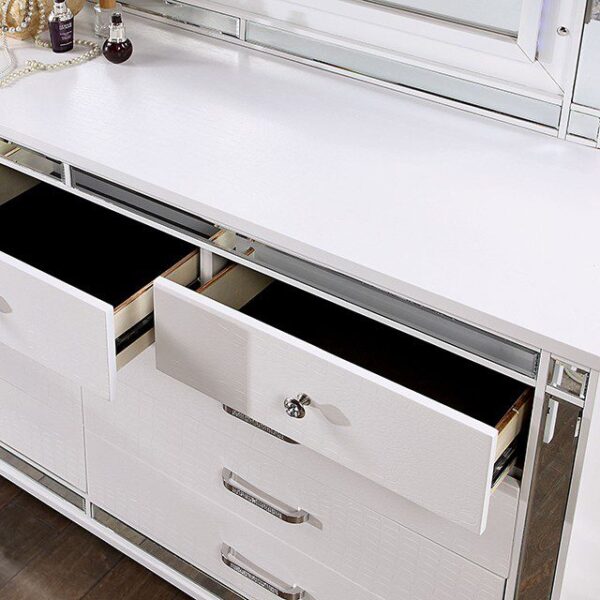 White Brachium Bed CM7977WH By Furniture of America 16