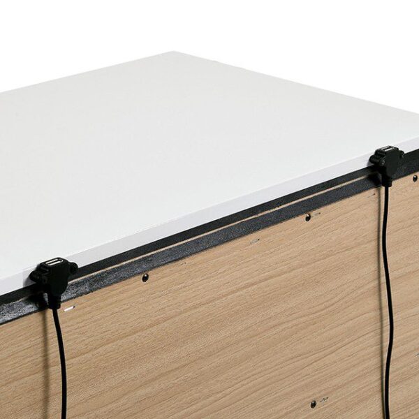 White/Metallic Gray Birsfelden Bed FOA7225WH-DR By Furniture of America 9