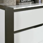 White/Metallic Gray Birsfelden Bed FOA7225WH-DR By Furniture of America 14
