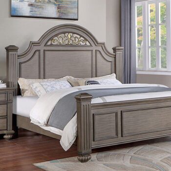 Gray SYRACUSE BED CM7129GY By Furniture of America