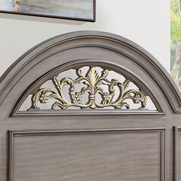 Gray SYRACUSE BED CM7129GY By Furniture of America 11