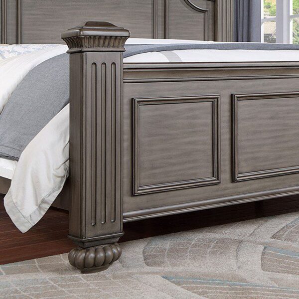 Gray SYRACUSE BED CM7129GY By Furniture of America 12