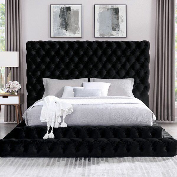 Black Stefania Bed CM7227BK By Furniture of America 9