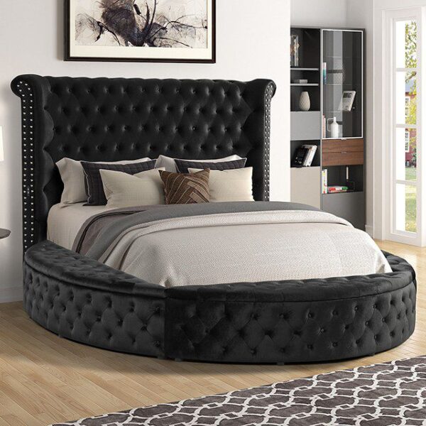 Black Sansom Bed CM7178BK By Furniture of America 9