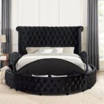 Black Sansom Bed CM7178BK By Furniture of America 16