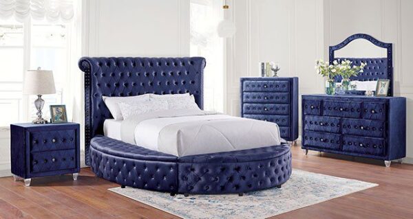 Blue Sansom Bed CM7178BL By Furniture of America 9