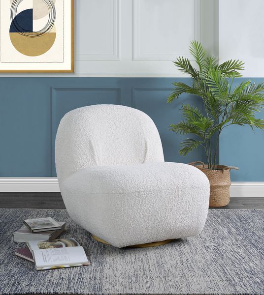 White Yedaid Accent Chair by ACME