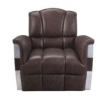 Brown Leather Brancaster Accent Chair 59716 by ACME 17