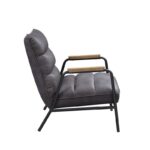 Gray Leather Nignu Accent Chair 59950 by ACME 18