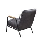 Gray Leather Nignu Accent Chair 59950 by ACME 21