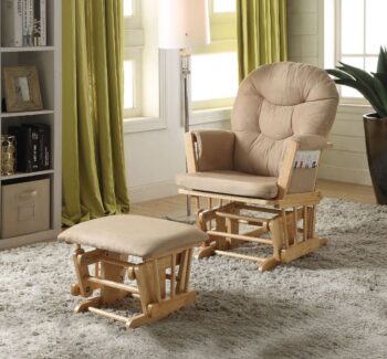 Rehan Glider Chair & Ottoman 59332 by ACME
