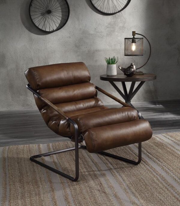 Sahara Leather Dolgren Accent Chair 59948 by ACME 11
