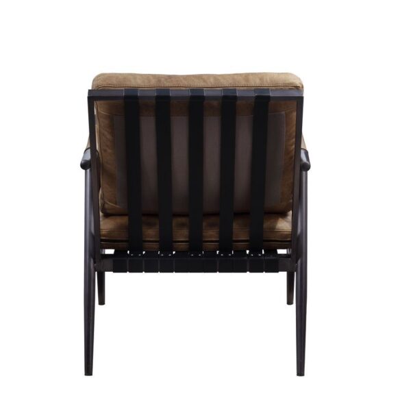 Chestnut Leather Anzan Accent Chair 59949 by ACME 14