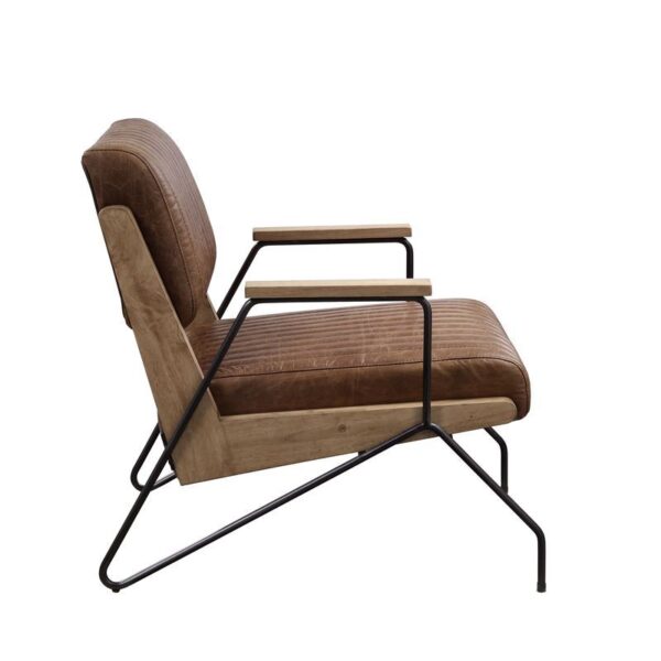 Cocoa Leather Eacnlz Accent Chair 59947 by ACME 12