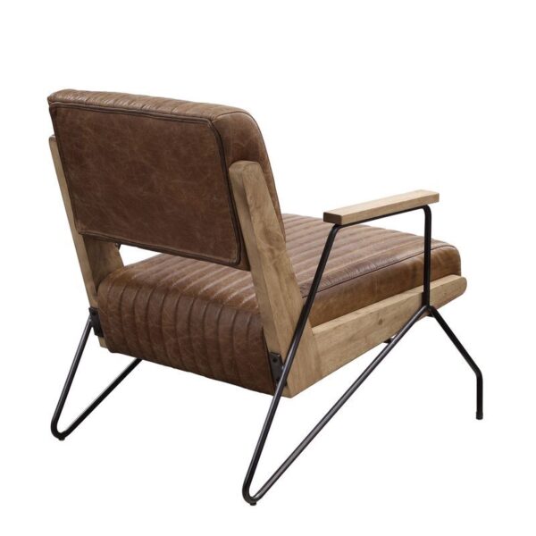Cocoa Leather Eacnlz Accent Chair 59947 by ACME 13