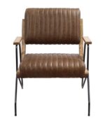Cocoa Leather Eacnlz Accent Chair 59947 by ACME 26