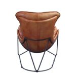 Aperol Top Grain Leather & Black Finish Thurshan Accent Chair 59945 by ACME 22